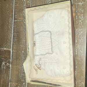 La Regale vintage pearl beaded mini bag on a chain,READ!! See Damage To Box.